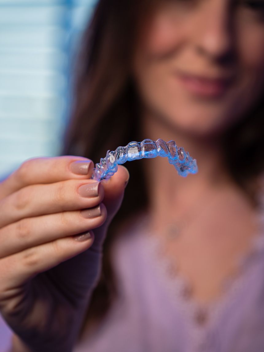 Alinhador invisível transparente